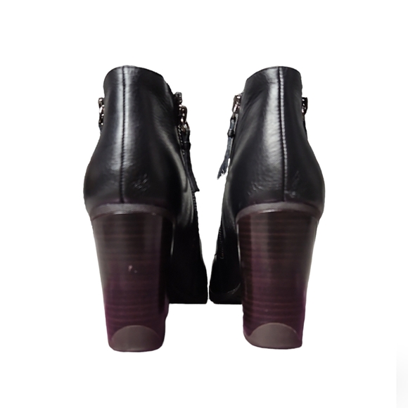 Kenneth Cole Reaction Might Free Me Black Ankle Boots Sz 9 - Picture 5 of 12